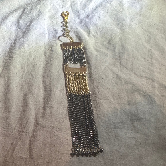 Hand Crafted Other - Elegant Gold and Black Chain Tassel Purse Charm